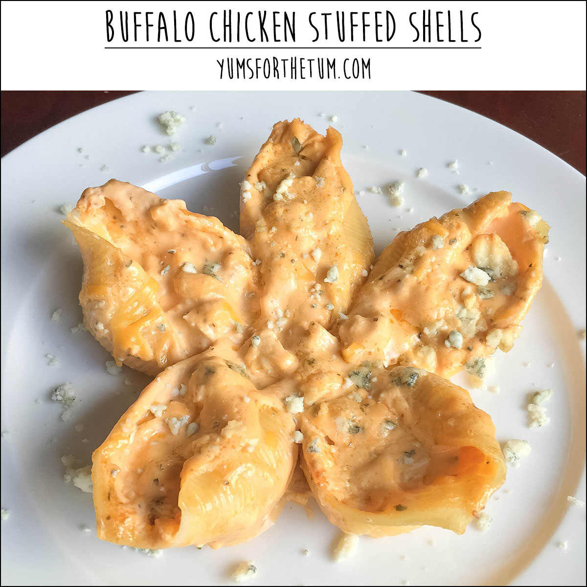Buffalo Chicken Stuffed Shells