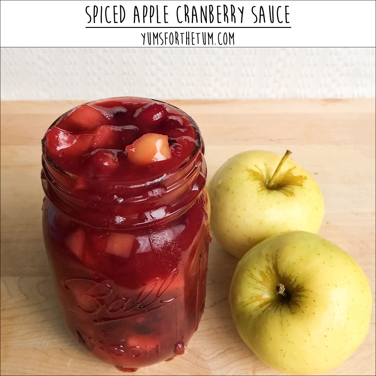 Spiced Apple Cranberry Sauce
